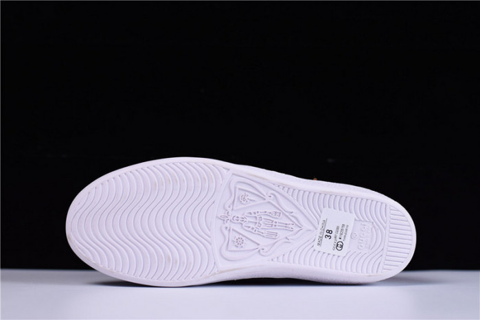 GUCCI ACE EMBROIDERED LOW-TOP SNEAKER WITH LOVED womens 497090 DOPE0 9095