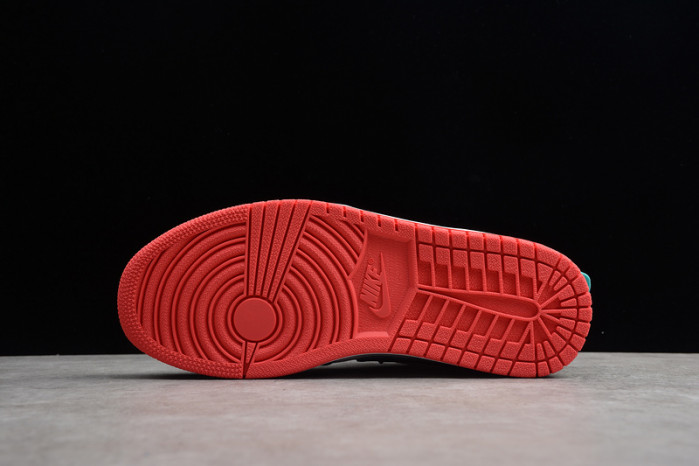 Air Jordan 1 Low Obsidian Ember Glow  553558-481