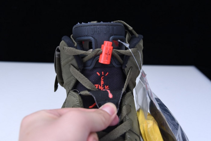 Travis Scott Air Jordan 6 Medium Olive Cactus Jack CN1084-200