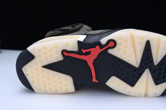 Travis Scott Air Jordan 6 Medium Olive Cactus Jack CN1084-200