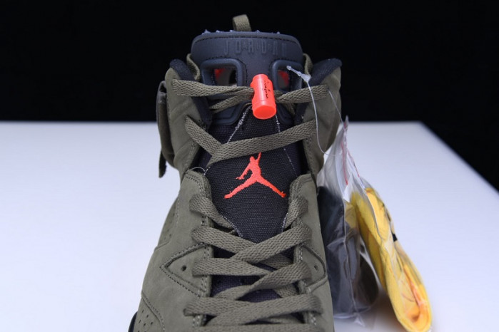 Travis Scott Air Jordan 6 Medium Olive Cactus Jack CN1084-200