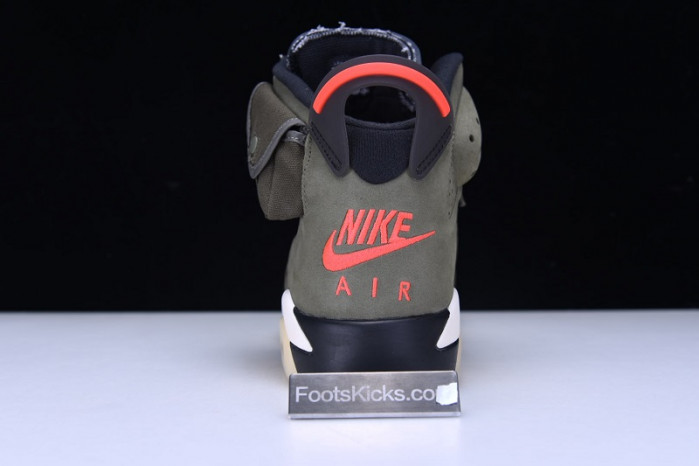 Travis Scott Air Jordan 6 Medium Olive Cactus Jack CN1084-200