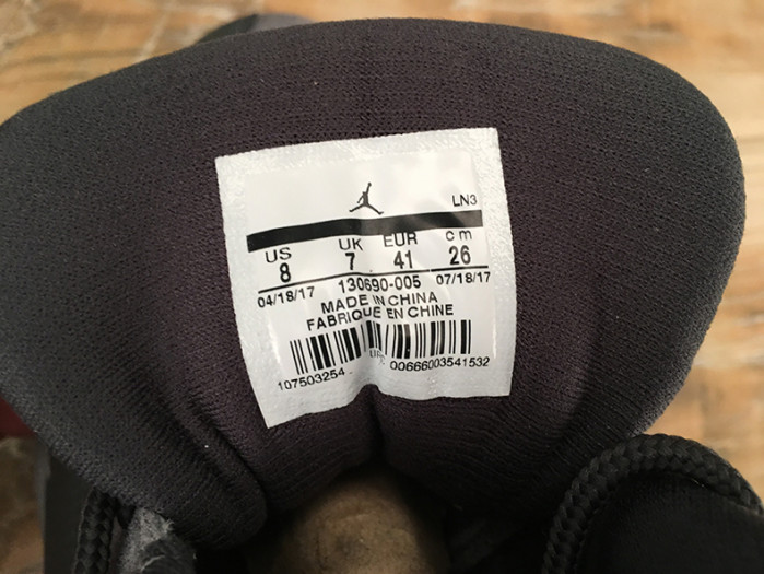 AIR JORDAN 12 RETRO "DARK GREY" 130690-005
