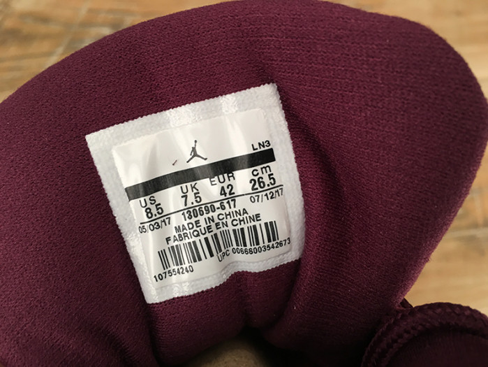 Air Jordan 12 Retro “Bordeaux” 130690-617