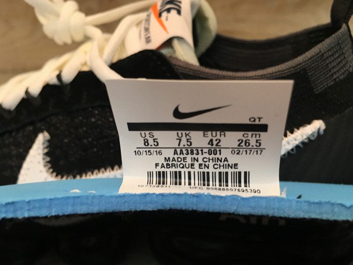 Nike The 10: OFW X Air Vapormax FK "  AA3831-001