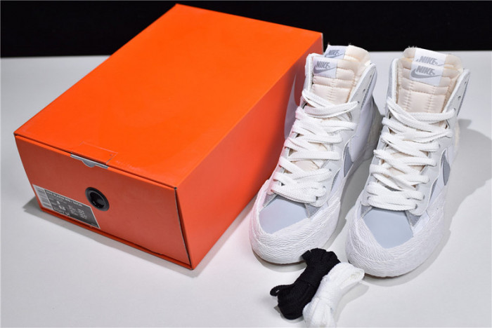 Sacai x Blazer Mid White Grey BV0072-100