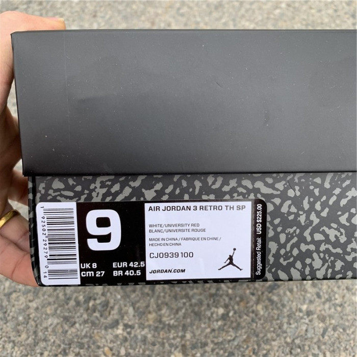 Jordan 3 Retro Tinker White University Red CJ0939-100