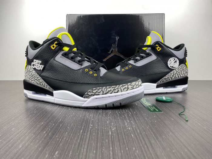 AIR JORDAN 3 RETRO OREGON DUCKS PIT CREW H011-MNJDLS-594-282240