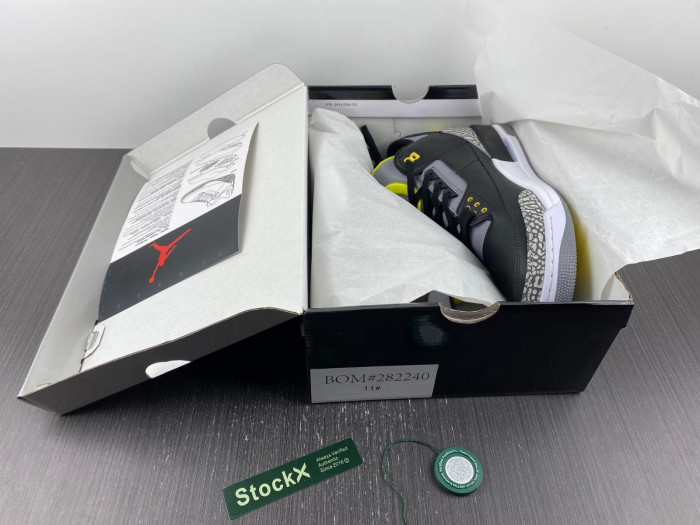 AIR JORDAN 3 RETRO OREGON DUCKS PIT CREW H011-MNJDLS-594-282240