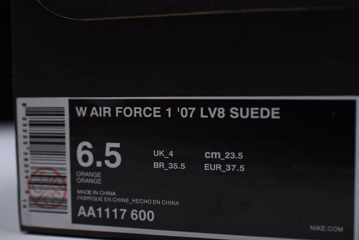 Nike  Air Force 1 07 Suede Women Lifestyle Shoe Pink AA1117-601