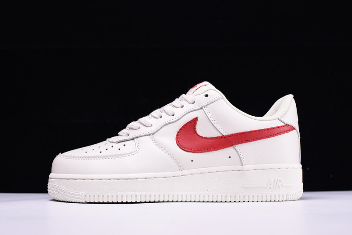 Nike Air Force 1 ''07 White Sport Red  New Shoes 315122-126