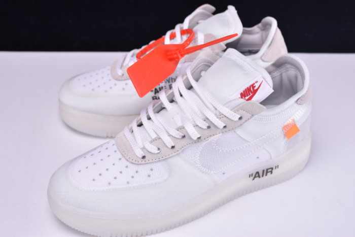 NIKE AIR FORCE 1 LOW OFW All White AO4606-100