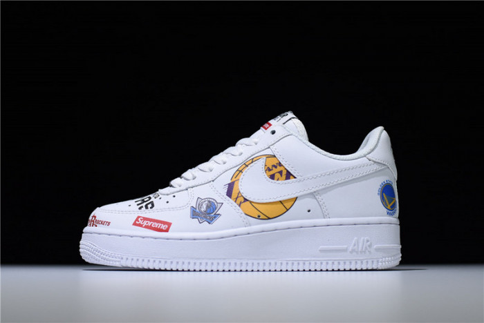 Nike Air Force 1 Mid ''07 x SUPREME NBA White AQ8017-101