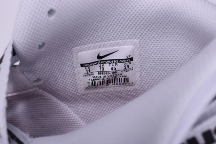 Nike Supreme Air Force 1 One High White World Famous 698696-100
