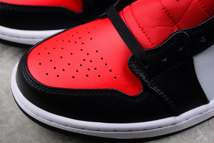 air Jordan 1 Mid White Black Red 554724-079