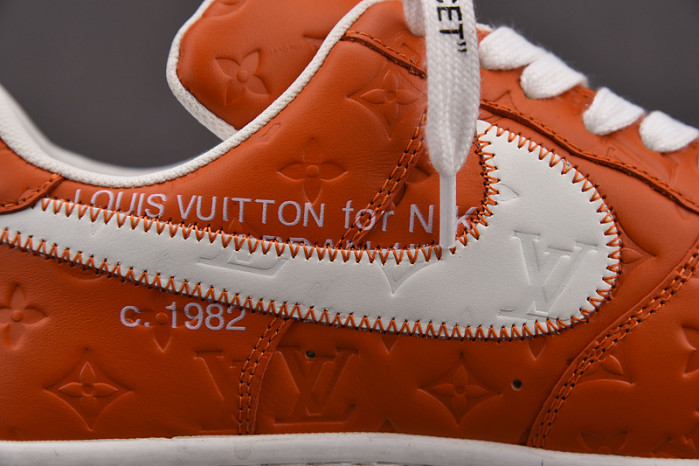 NIKE LOW AIR FORCE 1 X  ORANGE
