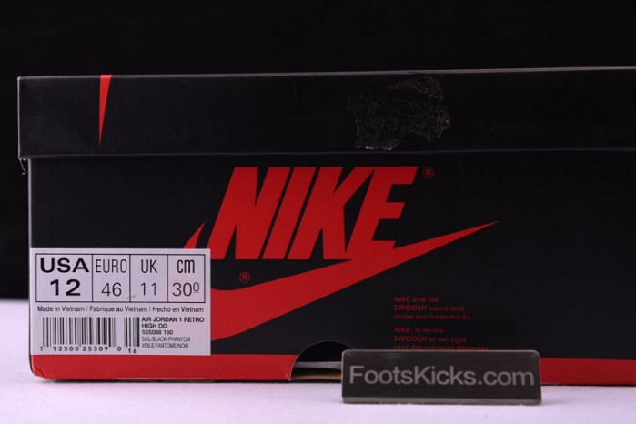 Air Jordan 1 Phantom Sail University Red 555088-160