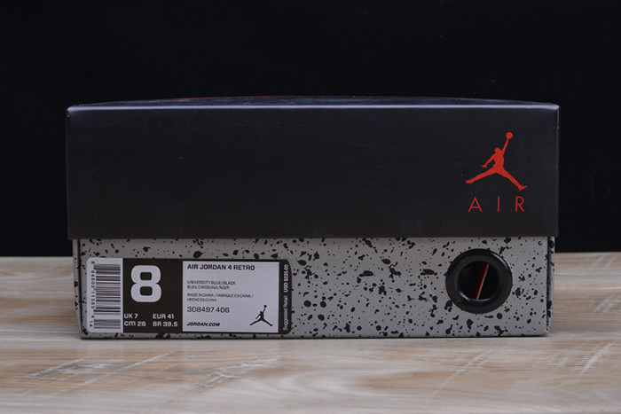 Travis Scott x Air Jordan 4 “Houston Oilers”  University Blue 308497-406