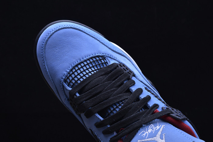 Travis Scott x Air Jordan 4 “Houston Oilers”  University Blue 308497-406
