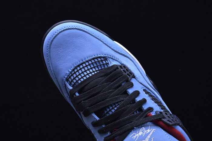 Travis Scott x Air Jordan 4 “Houston Oilers”  University Blue 308497-406