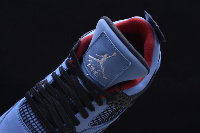 Travis Scott x Air Jordan 4 “Houston Oilers”  University Blue 308497-406