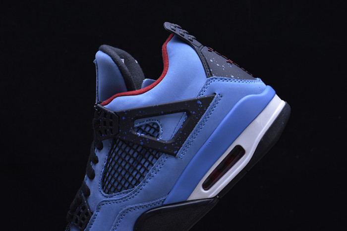 Travis Scott x Air Jordan 4 “Houston Oilers”  University Blue 308497-406