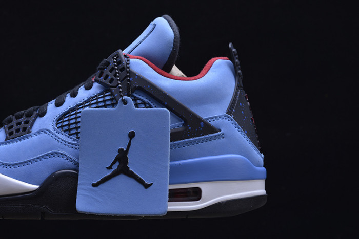 Travis Scott x Air Jordan 4 “Houston Oilers”  University Blue 308497-406