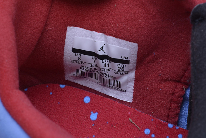 Travis Scott x Air Jordan 4 “Houston Oilers”  University Blue 308497-406