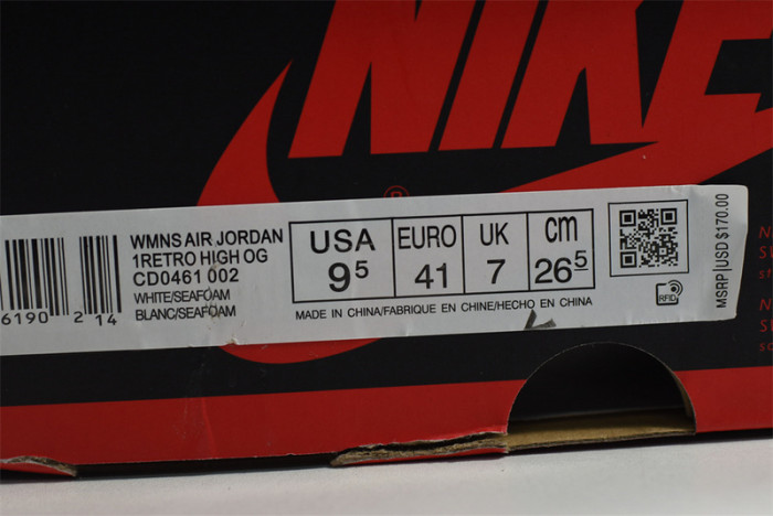 AIR JORDAN 1 HIGH OG ‘SEAFOAM‘ CD0461-002