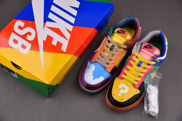 Nike Dunk Low "What the Super Mario" Custom DH0952-101
