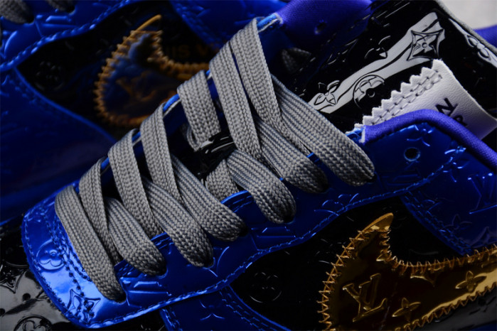 NIKE LOW AIR FORCE 1 X  royal blue black