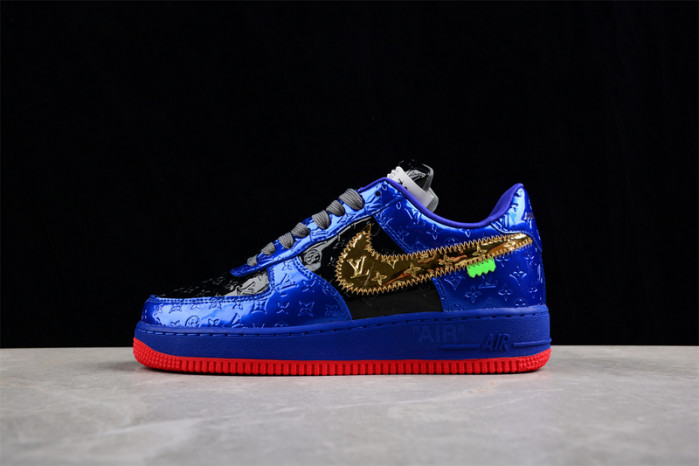 NIKE LOW AIR FORCE 1 X  royal blue black