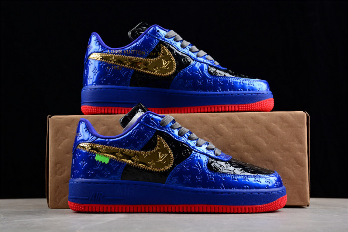NIKE LOW AIR FORCE 1 X  royal blue black