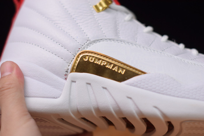Air Jordan 12 FIBA White University Red 130690-107