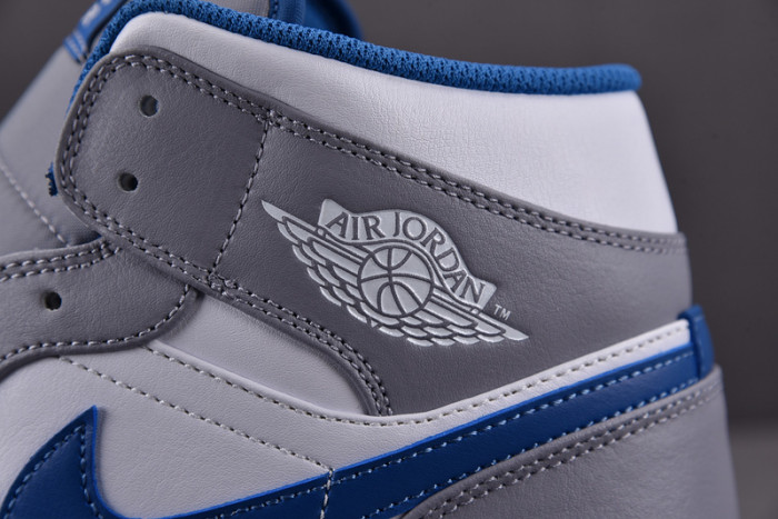 air Jordan 1 Mid True Blue Cement  DQ8423-014