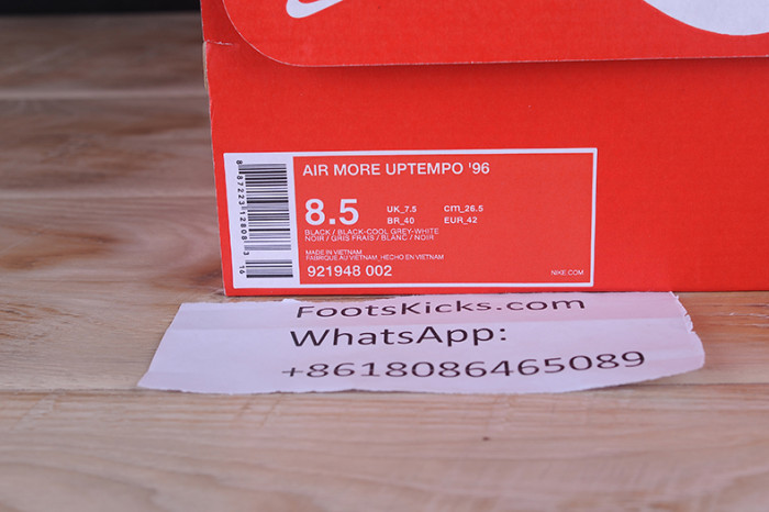 Nike Air More Uptempo “Tri-Color” black-Grey-White  921948-002