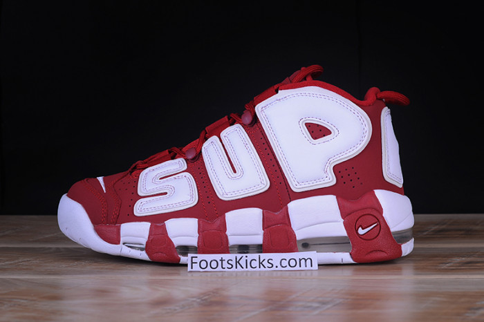 Supreme x Nike Air More Uptempo Varsity Red/White 902290-600