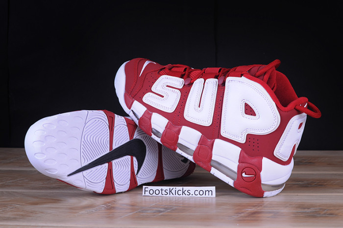 Supreme x Nike Air More Uptempo Varsity Red/White 902290-600