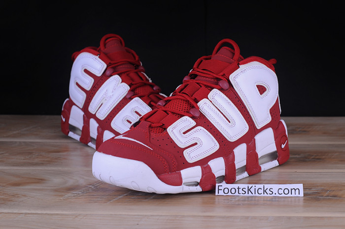 Supreme x Nike Air More Uptempo Varsity Red/White 902290-600