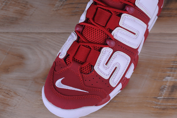 Supreme x Nike Air More Uptempo Varsity Red/White 902290-600