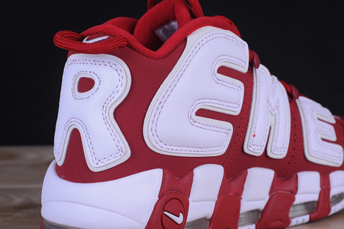 Supreme x Nike Air More Uptempo Varsity Red/White 902290-600