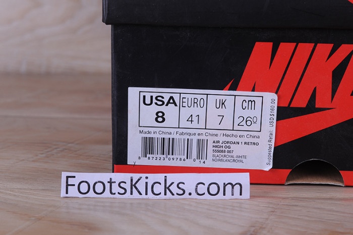 Air Jordan 1 Retro High OG 2017 Royal Blue 555088-007