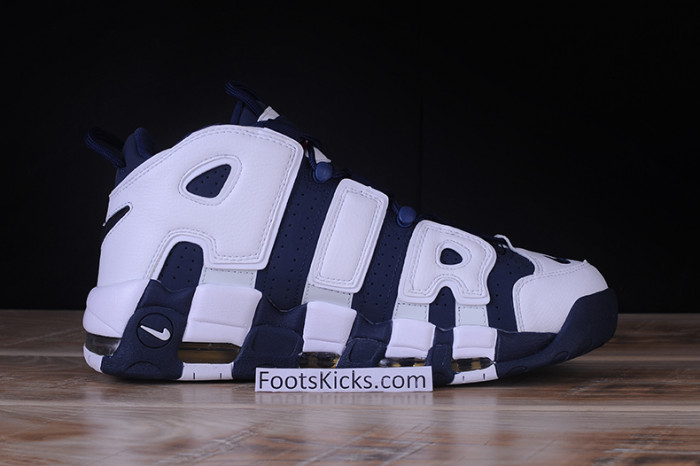 Nike Air More Uptempo “Olympic” White/Midnight Navy  414962-104