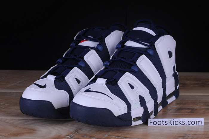 Nike Air More Uptempo “Olympic” White/Midnight Navy  414962-104