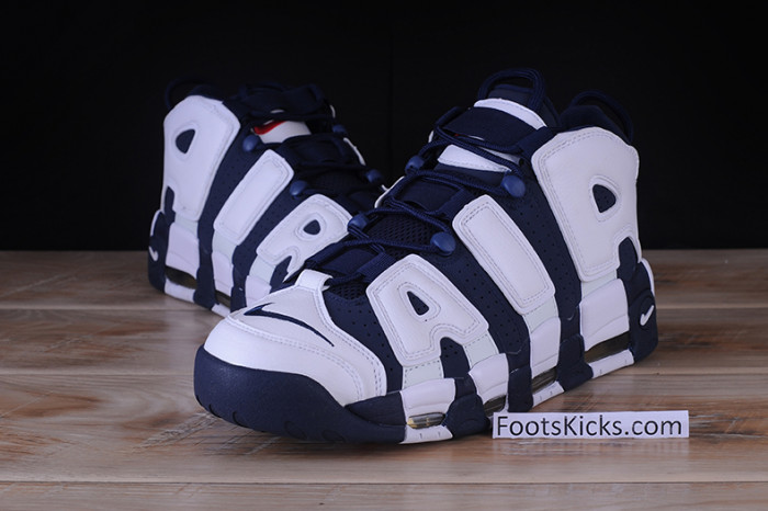Nike Air More Uptempo “Olympic” White/Midnight Navy  414962-104
