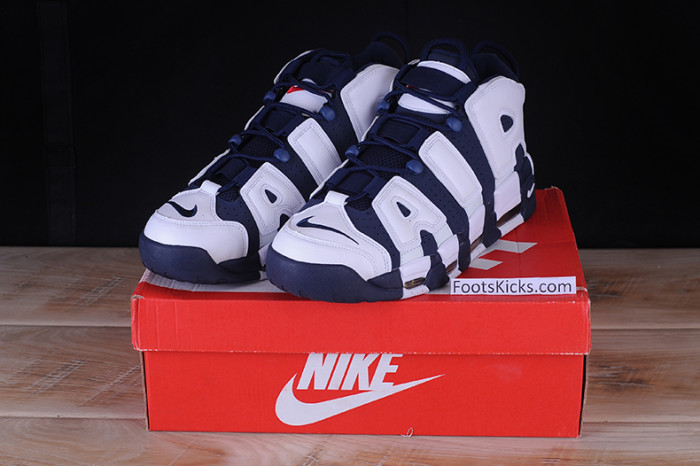 Nike Air More Uptempo “Olympic” White/Midnight Navy  414962-104