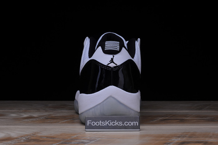 AIR JORDAN 11 RETRO LOW "CONCORD" BLACK/ WHITE  mens 528895-153
