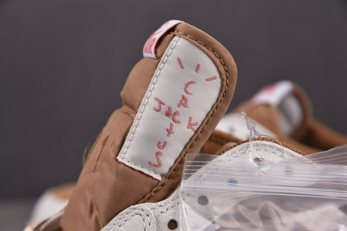 travis scott x air jordan 1 low og sail shy pink dm7866-106