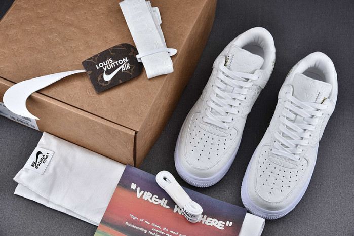 nike low air force 1 x white