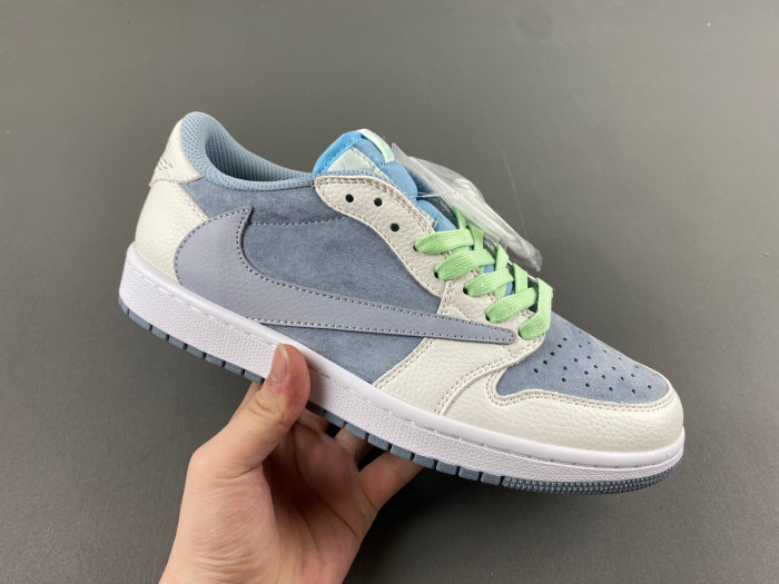 travis scott x air jordan 1 white grey dm7866-888